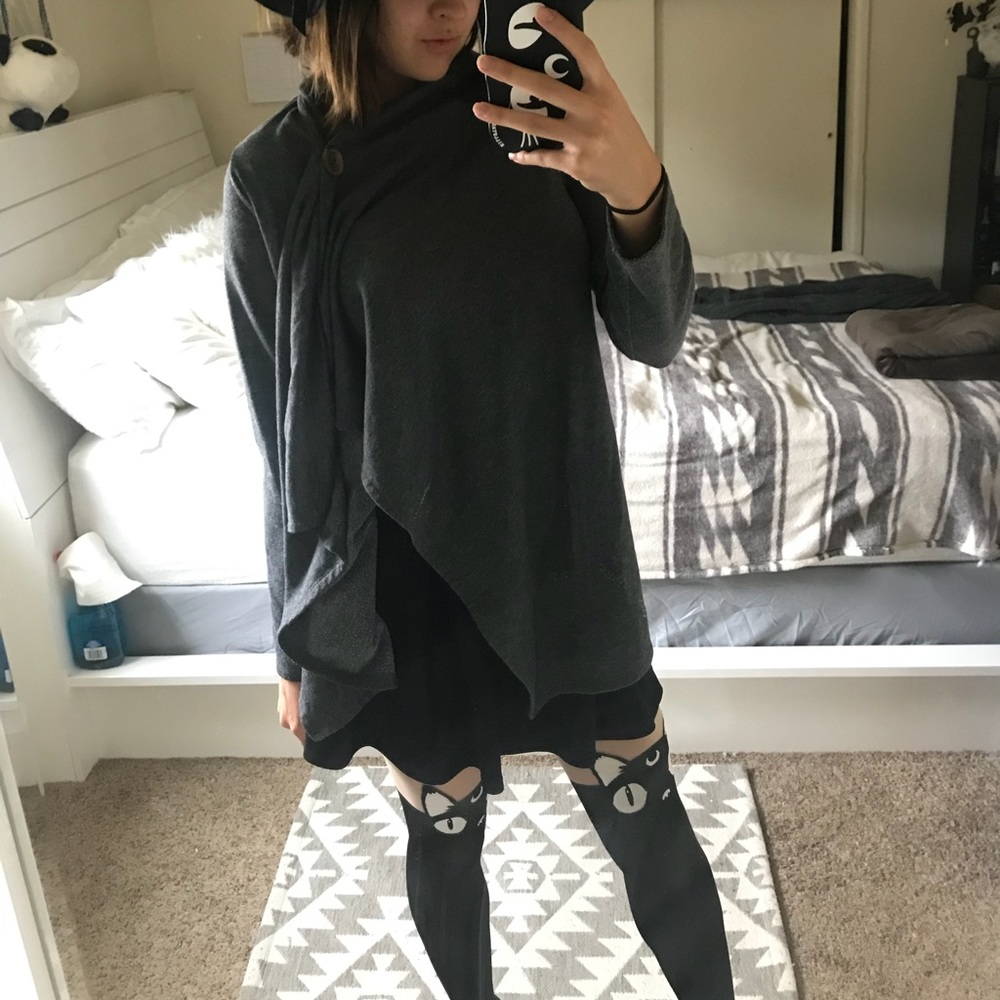 Grey Poncho